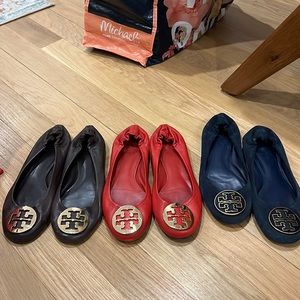 Lot of Tory Burch flats